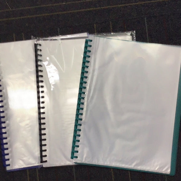 A4 Display Folder Clear Front with colour Back
