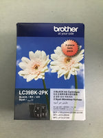 Brother LC39 Black Twin Pack