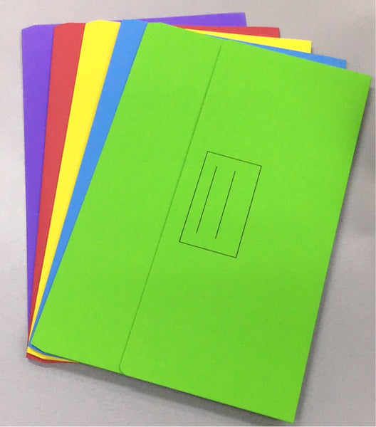 Stat Cardboard Document Wallet Assorted Colours