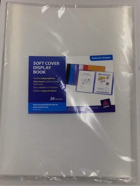 Avery softcover display book 20 pockets