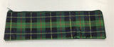 Marbig large Pencil case tartan 33x10cm assorted colours