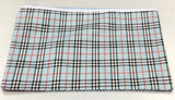 One zip tartan Pencil case assorted colours