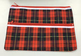 Pencil case Marbig giant 360x255mm 2 zip assorted colours