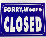 Open/Close Sign - Blue
