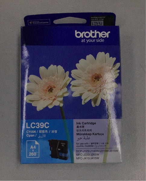 Brother printer cartridge LC39C cyan