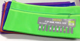 OSMER Pencil case 35x18 2 zip assorted colours