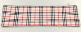 Marbig large Pencil case tartan 33x10cm assorted colours