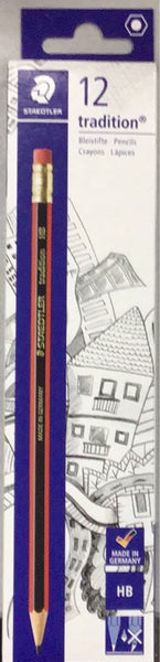 Staedtler Tradition Lead Pencils HB with Eraser