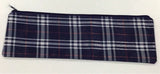 Marbig large Pencil case tartan 33x10cm assorted colours
