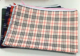 One zip tartan Pencil case assorted colours