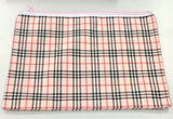 One zip tartan Pencil case assorted colours