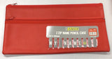 OSMER Pencil case 35x18 2 zip assorted colours