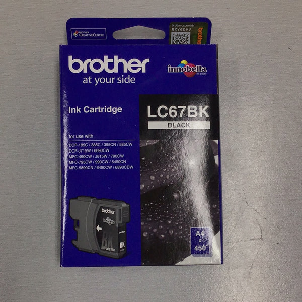 Brother printer cartridge LC67BK black ink
