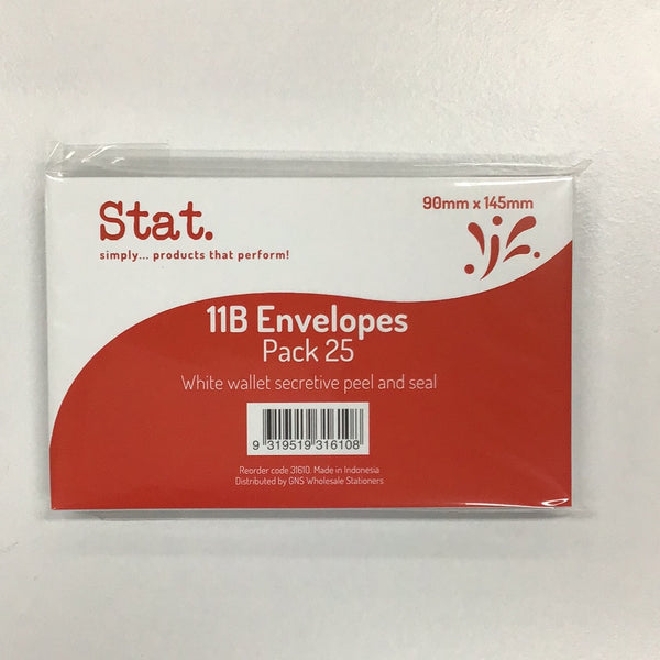Stat Envelopes 11B Pack 25