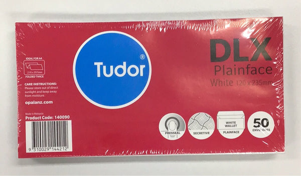 Tudor DLX Plainface envelope pack 50