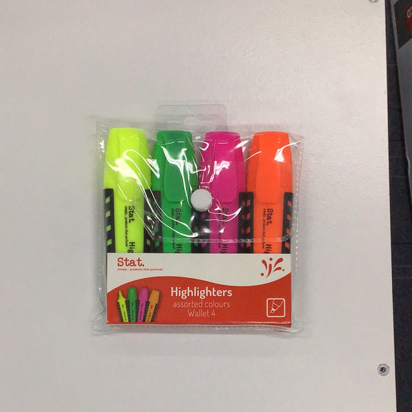 Stat Highlighters Pack of 4