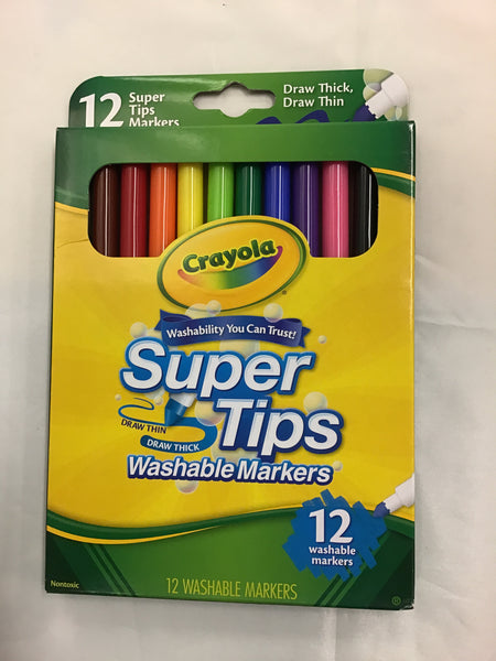 Crayola Super Tips Medium Washable Markers Pk 12