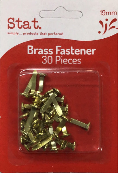 Stat Brass Fastener 30 piece Gold