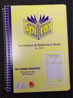 Spirax no. 555 DUP 50lf tax invoice and statement book