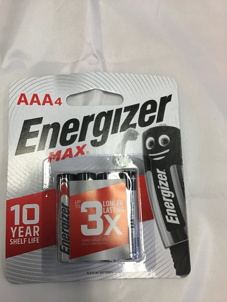 Energizer Max AAA 4 pack