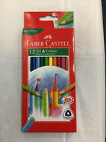 Faber Castell 12 Tri Colour Pencils