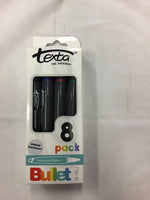 Texts Bullet Permanent Marker Pack 8