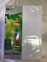 Quill Cardboard White A4 Pk 100