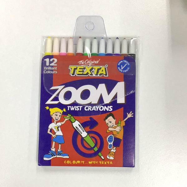 Texta Zoom Twist Crayons 12PK