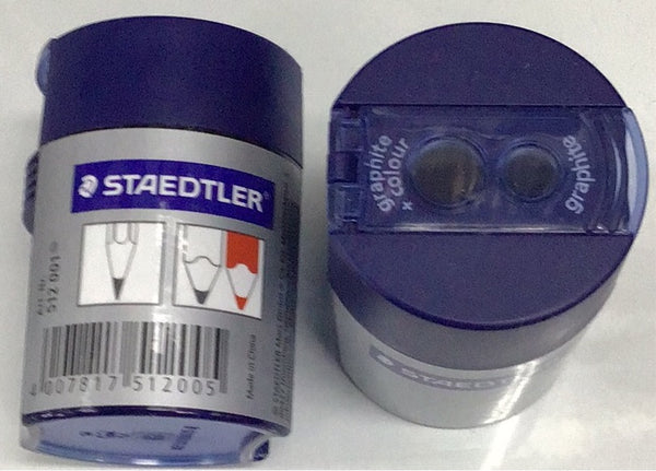 Staedtler 2hole Sharpener With Cannister 512001