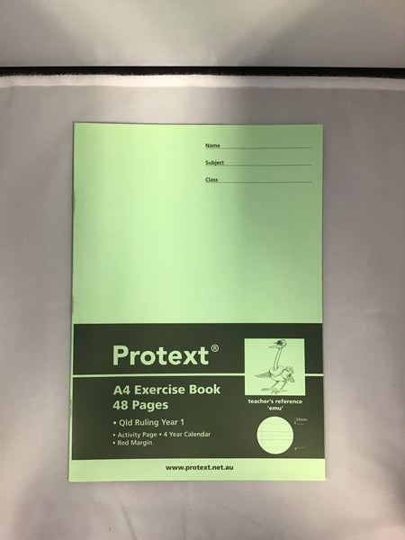 Protext A4 Exercise Book Year 1 Emu 48 page