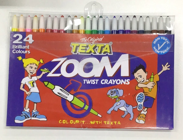 Texta Zoom Twist Crayons 24 PK