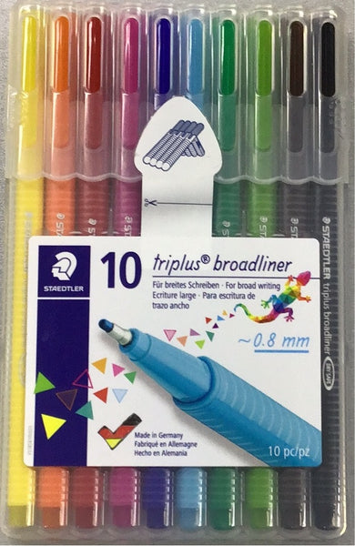 Staedtler Triplus Broadline Colours Pack 10