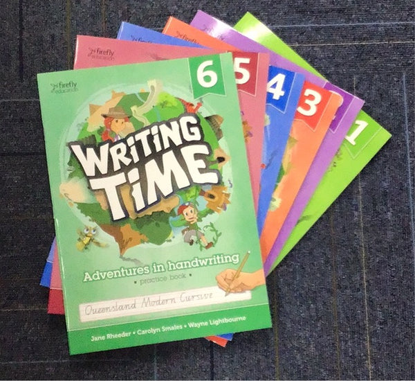 Writing time student practice books F-6