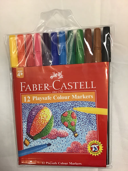 Faber Castell 12 Playsafe Coloured Markers