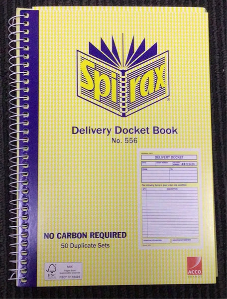 Spirax No.556 Delivery Book