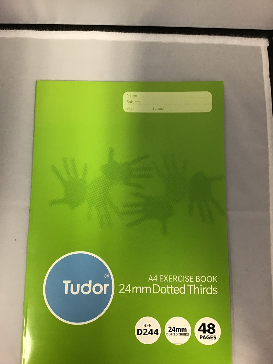Tudor A4 Exercise Book 24mm Dotted Thirds 48 page – One Stop Stationery ...
