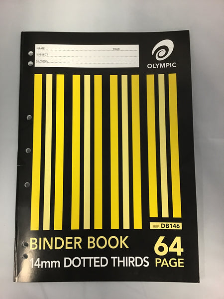 Olympic Binder Book A4 14mm Dotted Thirds 64 page