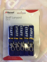 Rexel Staff Lanyard 5 Pack