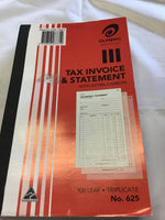 Olympic Tax Invoice & Statement Triplicate No 625 100 leaf Red