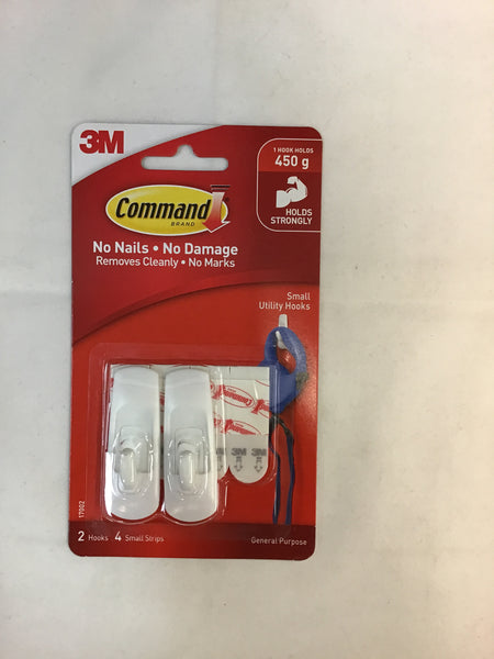 Command 3M Small Hooks Pack 2