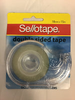 Sellotape double sided 18mm x 15m clear