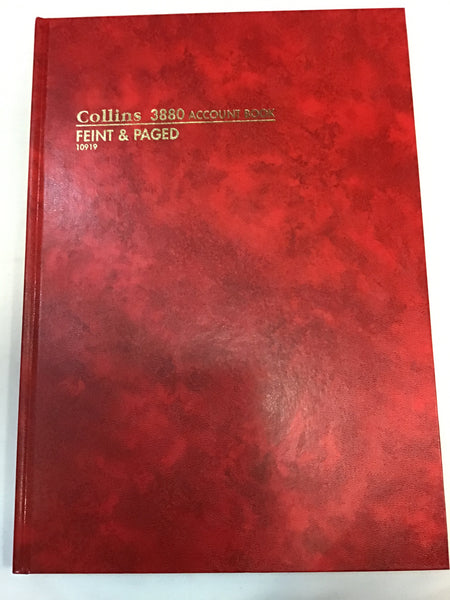 Colllins 3880 Account Book Feint & Paged