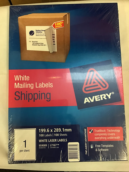 Avery Small Address White Mail Labels assorted sizes