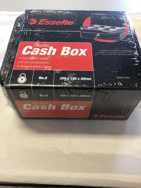 Esselte Classic Cash Box No 8 Black