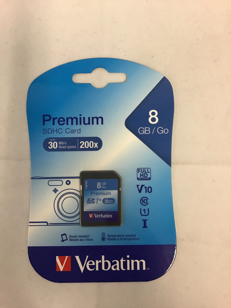 Verbatim Premium SDHC Card 8Gb