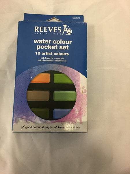 Reeves Water Colour Pocket Set 12 Pack