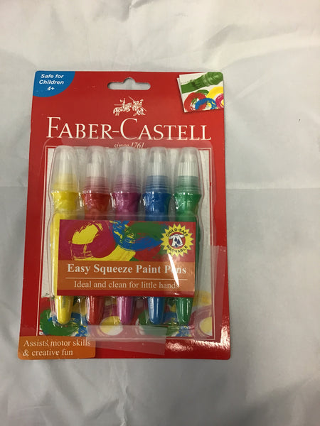 Faber Castell Easy Squeeze Paint Pens 5 Pack