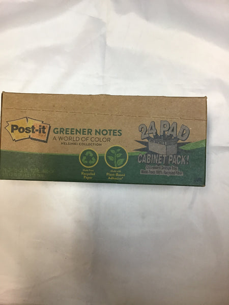 Post It Notes Greener Notes 24 Pad Cabinet Pack 76mm x 76mm