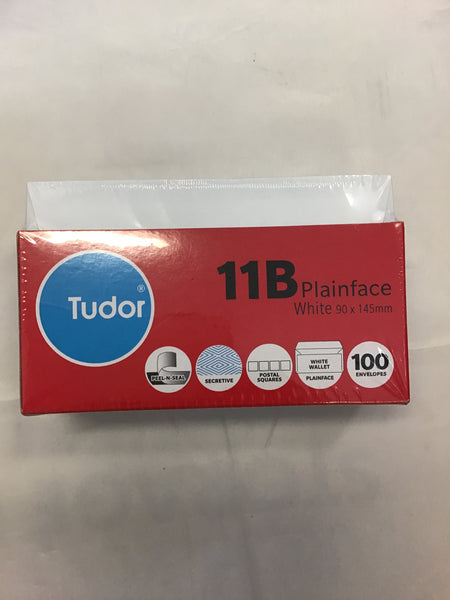 Tudor 11B White Envelopes pk 100