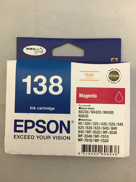 Epson 138 Magenta Ink Cartridge